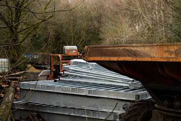 Construction machinery and materials