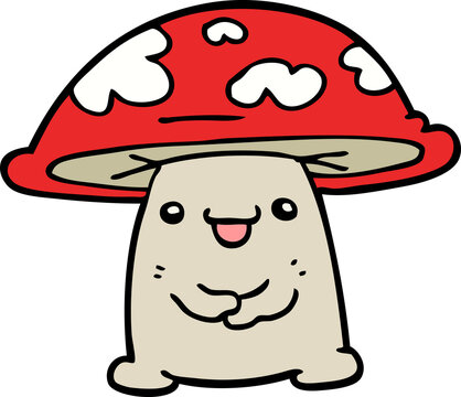 cartoon mushroom character