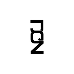 Fototapeta jqz lettering initial monogram logo design obraz