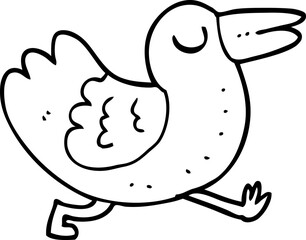 cartoon bird
