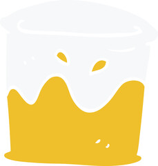 cartoon doodle drink in glass tumbler