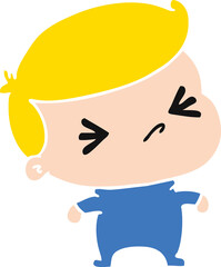 cartoon of a kawaii cute cross baby