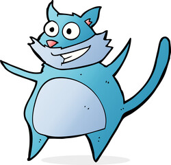 funny cartoon cat