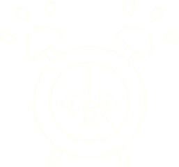 Alarm Clock Chalk Drawing