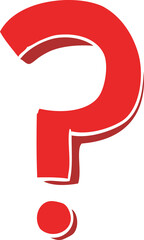 cartoon doodle question mark