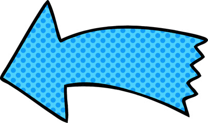 quirky comic book style cartoon arrow © lineartestpilot