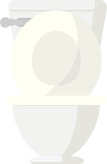 open toilet graphic icon