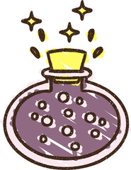 Magic Potion Chalk Drawing
