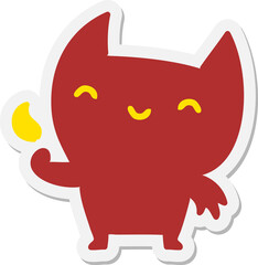 little devil sticker