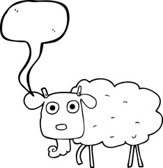 speech bubble cartoon muddy goat