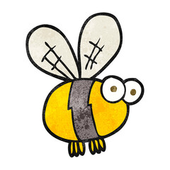 textured cartoon bee