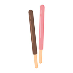 biscuit stick chocolate and strawberry