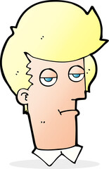 cartoon bored man
