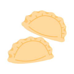 mandu dumpling korean food illustration