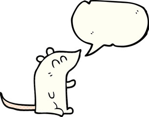 comic book speech bubble cartoon mouse