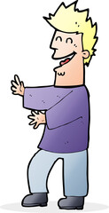 cartoon laughing man