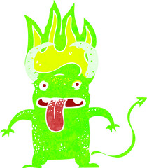 cartoon little devil