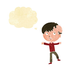 cartoon medical emergency with thought bubble