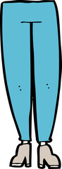 cartoon female legs