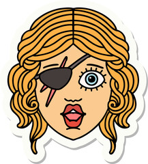 human rogue character sticker