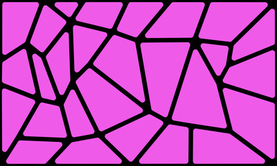 Fototapeta premium Abstract Voronoi Texture. Geometric Mosaic Pattern With Interconnected Cell Line Network Structure