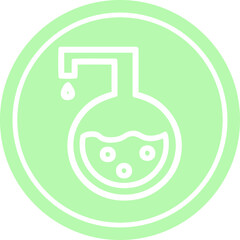 science experiment circular icon