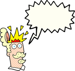 comic book speech bubble cartoon man with exploding head