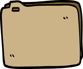 cartoon doodle paper file