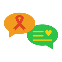 Chat Bubbles Flat Icon