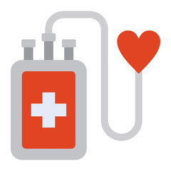 Blood Donation Flat Icon