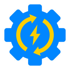 Energy Management Flat Icon