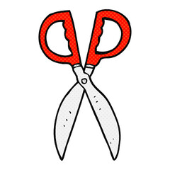 cartoon pair of scissors