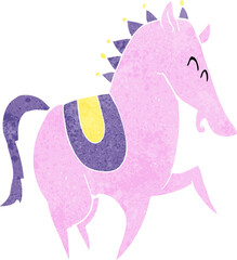 cartoon prancing horse