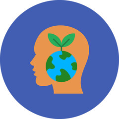 Think Eco Multicolor Circle Flat Icon