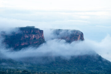 Fototapeta premium clouds over the mountain