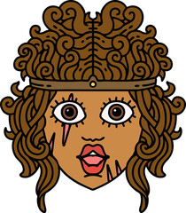 human barbarian character illustration