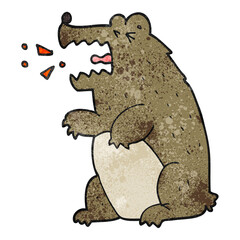 textured cartoon bear