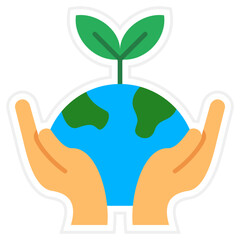 Environment Sticker Icon