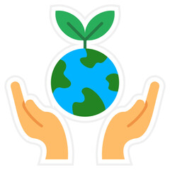 Globalization Sticker Icon