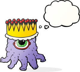 thought bubble cartoon alien king