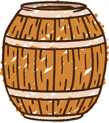Beer Barrel Chalk Drawing