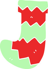 cartoon doodle christmas stocking