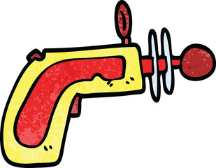 cartoon doodle ray gun