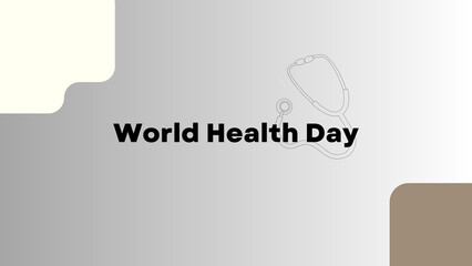happy world health day illustration