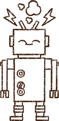Robot Charcoal Drawing