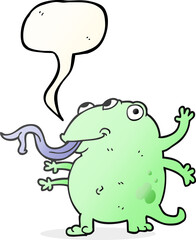 speech bubble cartoon alien