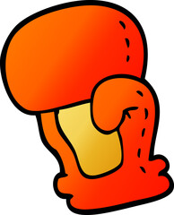 cartoon doodle boxing glove