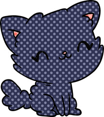 cartoon cute kawaii fluffy cat