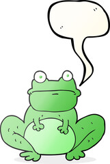 speech bubble cartoon frog