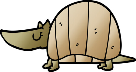cartoon doodle armadillo